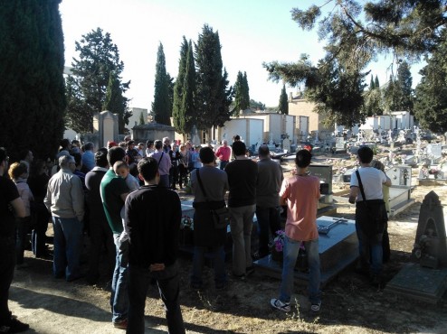 Visita al cementerio - Bajoaragonesa de Agitación y Propaganda 1