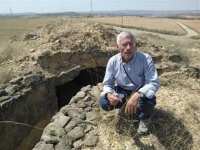 Ofer en las trincheras de la Plana del Pilón