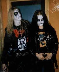 Dead y Euronymous cuando todavía vivían.