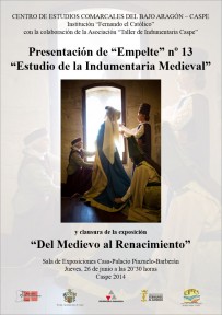 Cartel indumentaria Medieval 2014