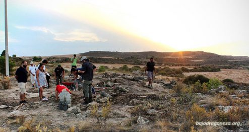 Final de una tarde de trabajo.