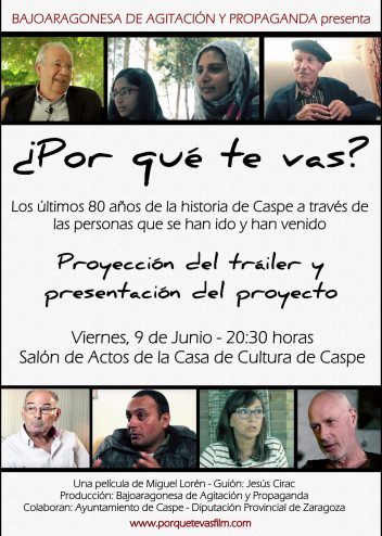 Presentación del tráiler del documental ¿Por qué te vas?